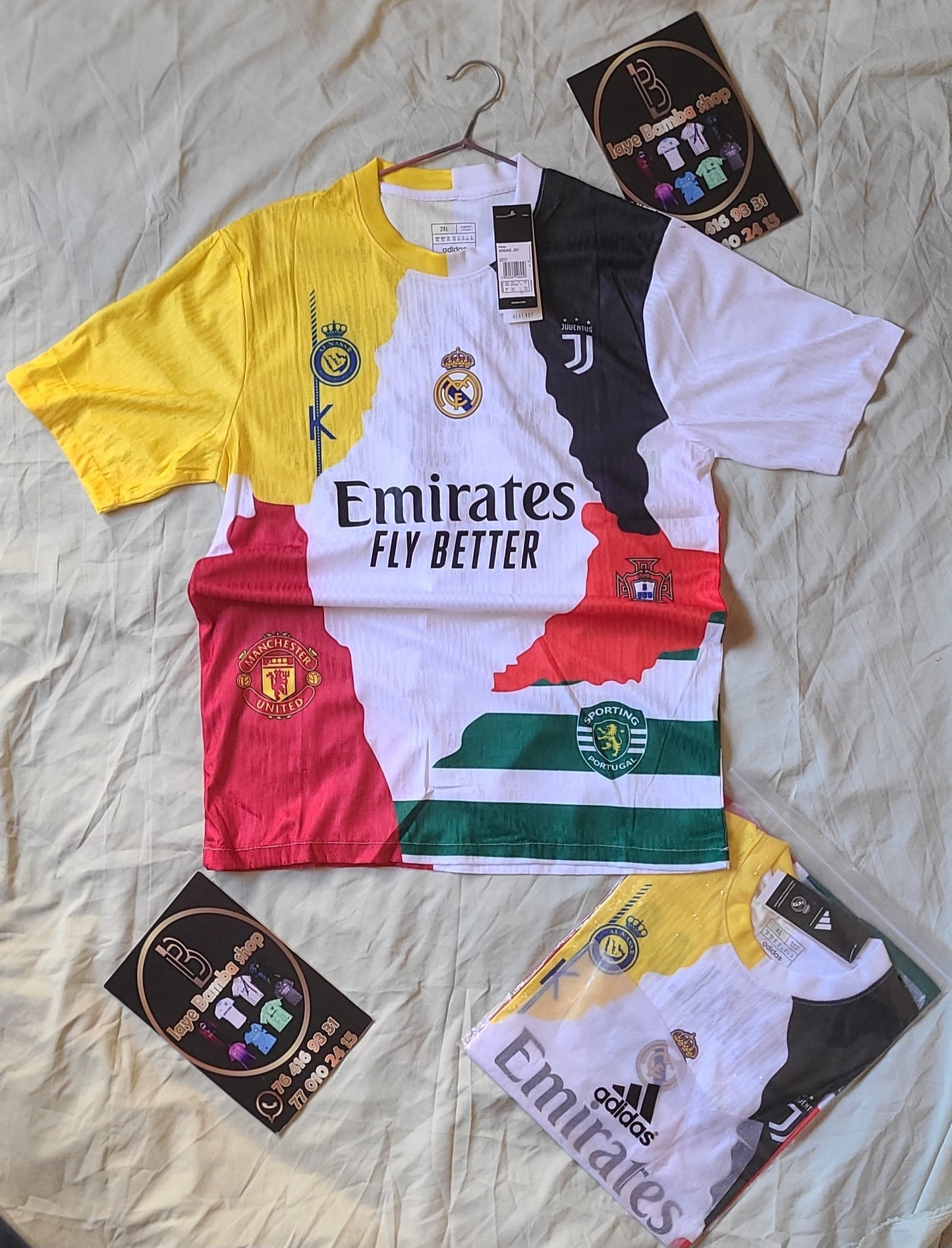 Maillot Collector Cristiano Ronaldo – Édition Spéciale 5 Clubs | Pièce Rare 2025