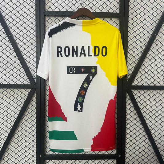 Maillot Collector Cristiano Ronaldo – Édition Spéciale 5 Clubs | Pièce Rare 2025
